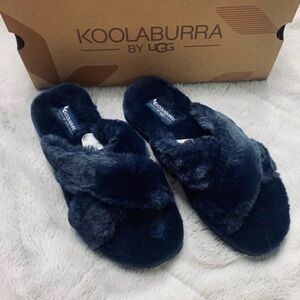 NIB Ugg Koolaburra Faux Fur Slipper Slides Size 5